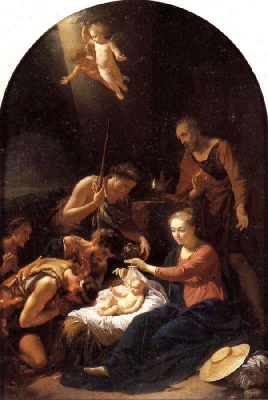 Adriaen van der werff The Adoration of the Shepherds oil painting image